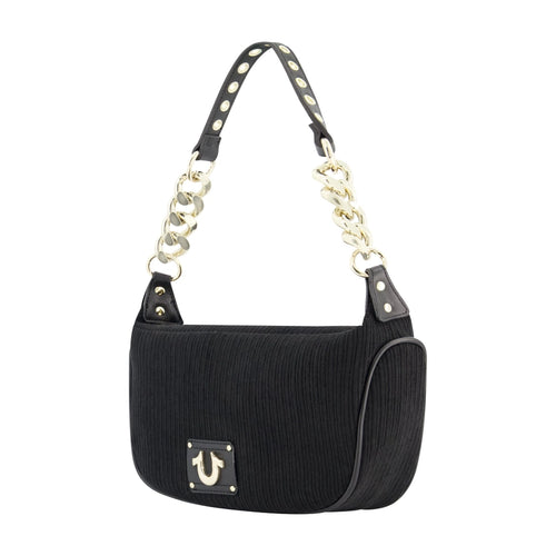 True Religion Corduroy Chain Hobo, Black