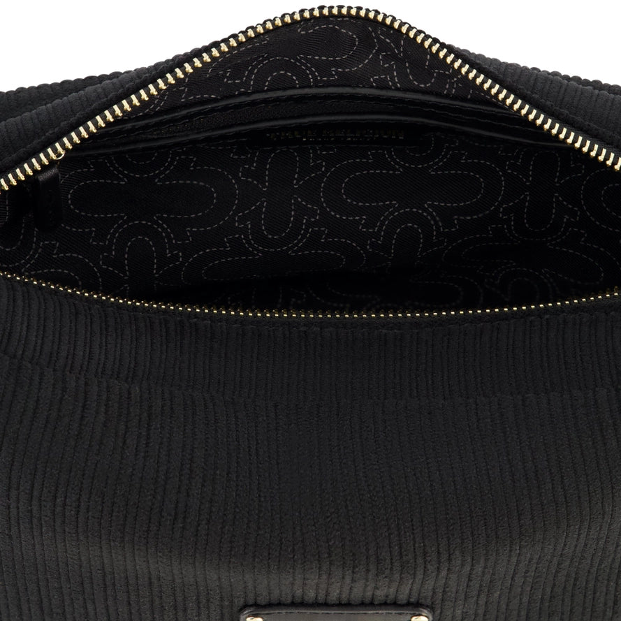 True Religion Corduroy Chain Hobo, Black