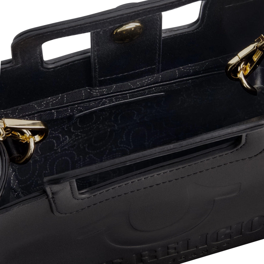 True Religion Horseshoe Motif North / South Tote, Black