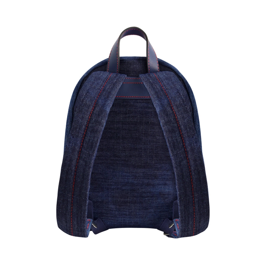 True Religion Mini Denim Logo Backpack
