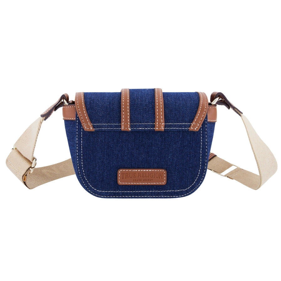 True Religion Mini Flap Denim Crossbody