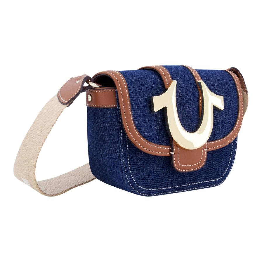 True Religion Mini Flap Denim Crossbody