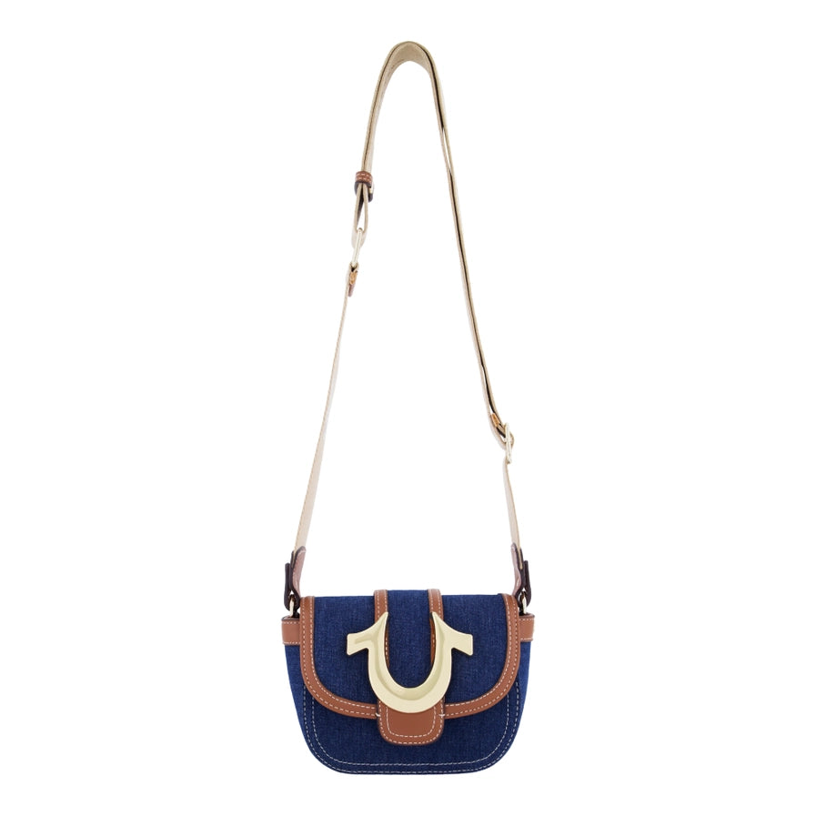 True Religion Mini Flap Denim Crossbody
