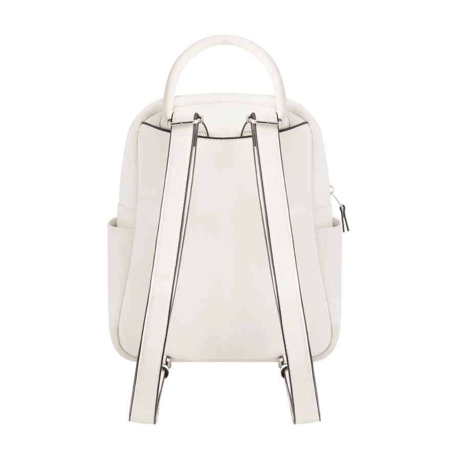 True Religion Studded Horseshoe Mini Backpack White